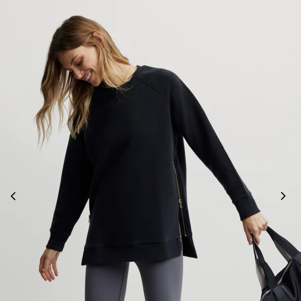 NWT Varley Manning Sweat Crewneck - Small Black